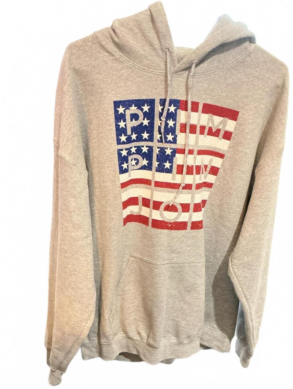 Pimpin Joy Gray Patriotic Hooded Sweatshirt Large [COPY]